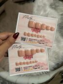 gel based toe nails pink/nude 24tips