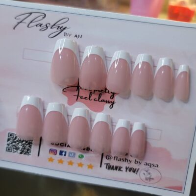 gel based french nails coffine 15 tips