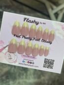 24tips Realistic butter yellow gradient with pink base