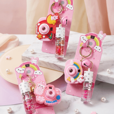 Camera projector, light & lip gloss comes with thick applicator